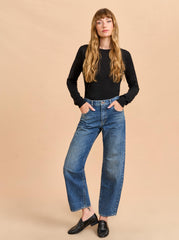 Marilyn Mid-Rise Barrel Jean - La Ligne