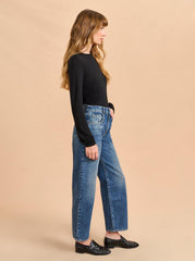 Marilyn Mid-Rise Barrel Jean - La Ligne