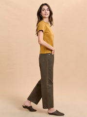 Marilyn Mid-Rise Barrel Twill Pant - La Ligne