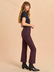 Meredith High-Rise Cropped Flare Jean - La Ligne