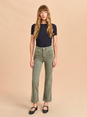 Meredith High-Rise Cropped Flare Jean - La Ligne