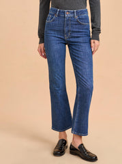 Meredith High-Rise Cropped Flare Jean - La Ligne