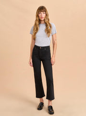 Meredith High-Rise Cropped Flare Jean - La Ligne