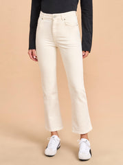 Meredith High-Rise Cropped Flare Jean - La Ligne