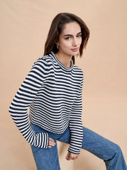 Mini Marina Sweater Fine Stripe - La Ligne