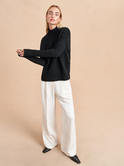 Mock Neck Marina Sweater - La Ligne