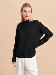 Mock Neck Marina Sweater - La Ligne