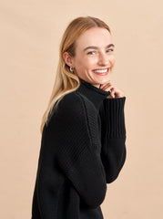 Mock Neck Marina Sweater - La Ligne