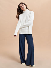 Mock Neck Marina Sweater - La Ligne