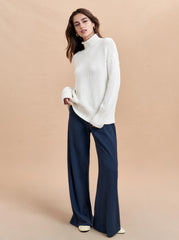 Mock Neck Marina Sweater - La Ligne