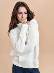 Mock Neck Marina Sweater - La Ligne