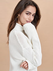 Mock Neck Marina Sweater - La Ligne