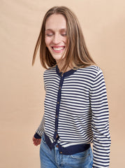 Striped Ben Cardigan - La Ligne