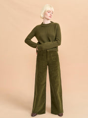 Isadora High-Rise Wide-Leg Corduroy Pant - La Ligne