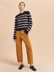 Marilyn Mid-Rise Barrel Twill Pant - La Ligne